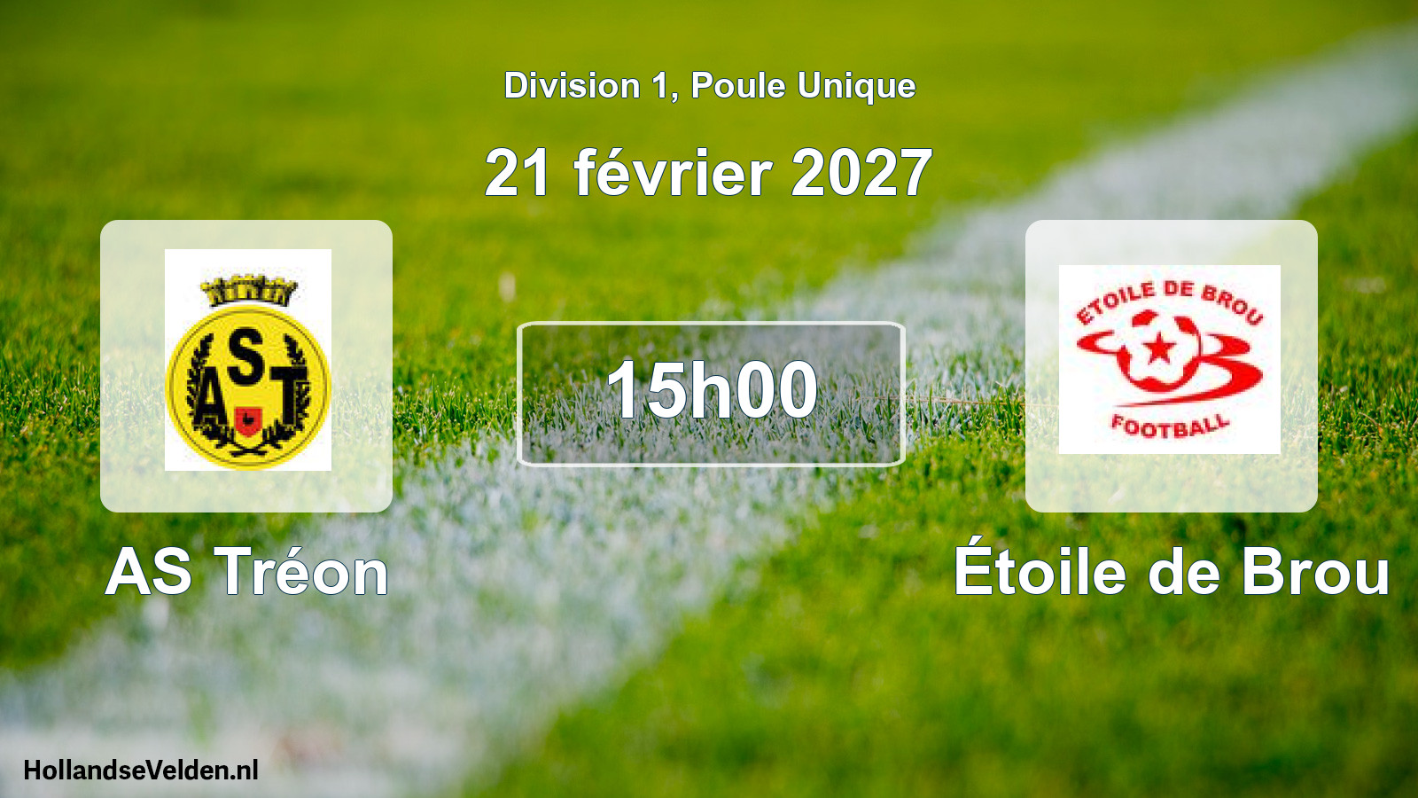 Scheduled Match: AS Tréon - Étoile de Brou (21 February 2027)
