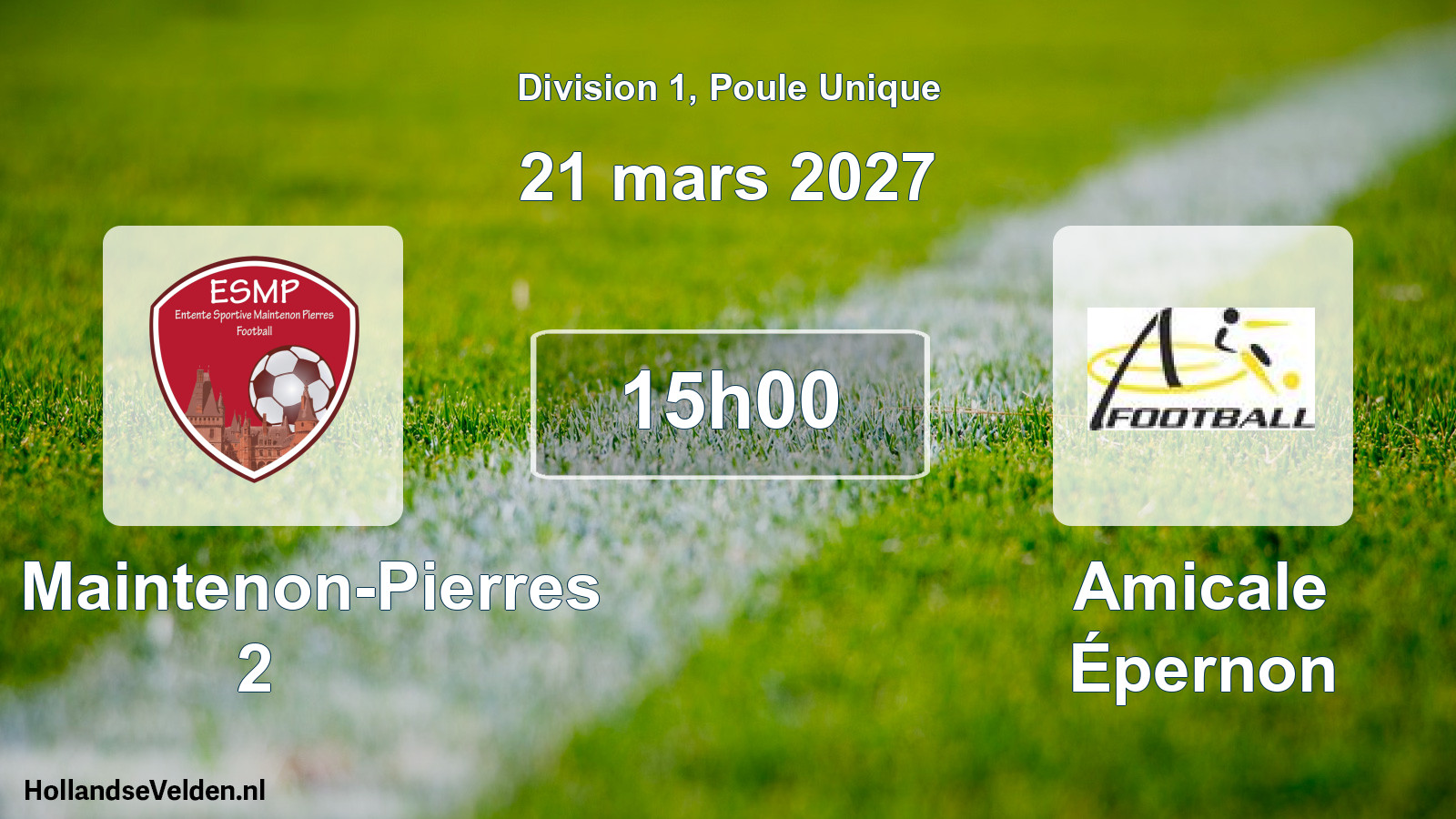 Scheduled Match: ES Maintenon-Pierres 2 - Amicale Épernon (21 March 2027)