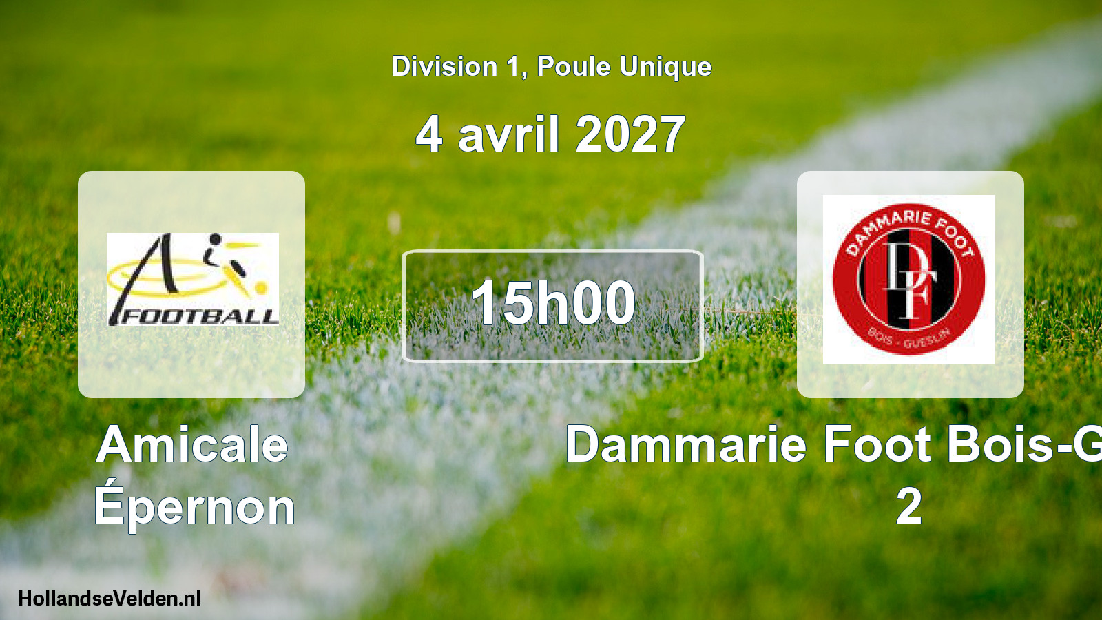 Match programmé: Amicale Épernon - Dammarie Foot Bois-Gueslin 2 (4 avril 2027)