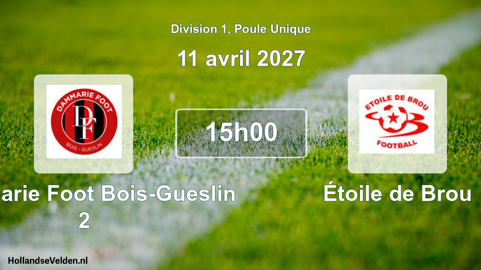 Scheduled Match: Dammarie Foot Bois-Gueslin 2 - Étoile de Brou (11 April 2027)