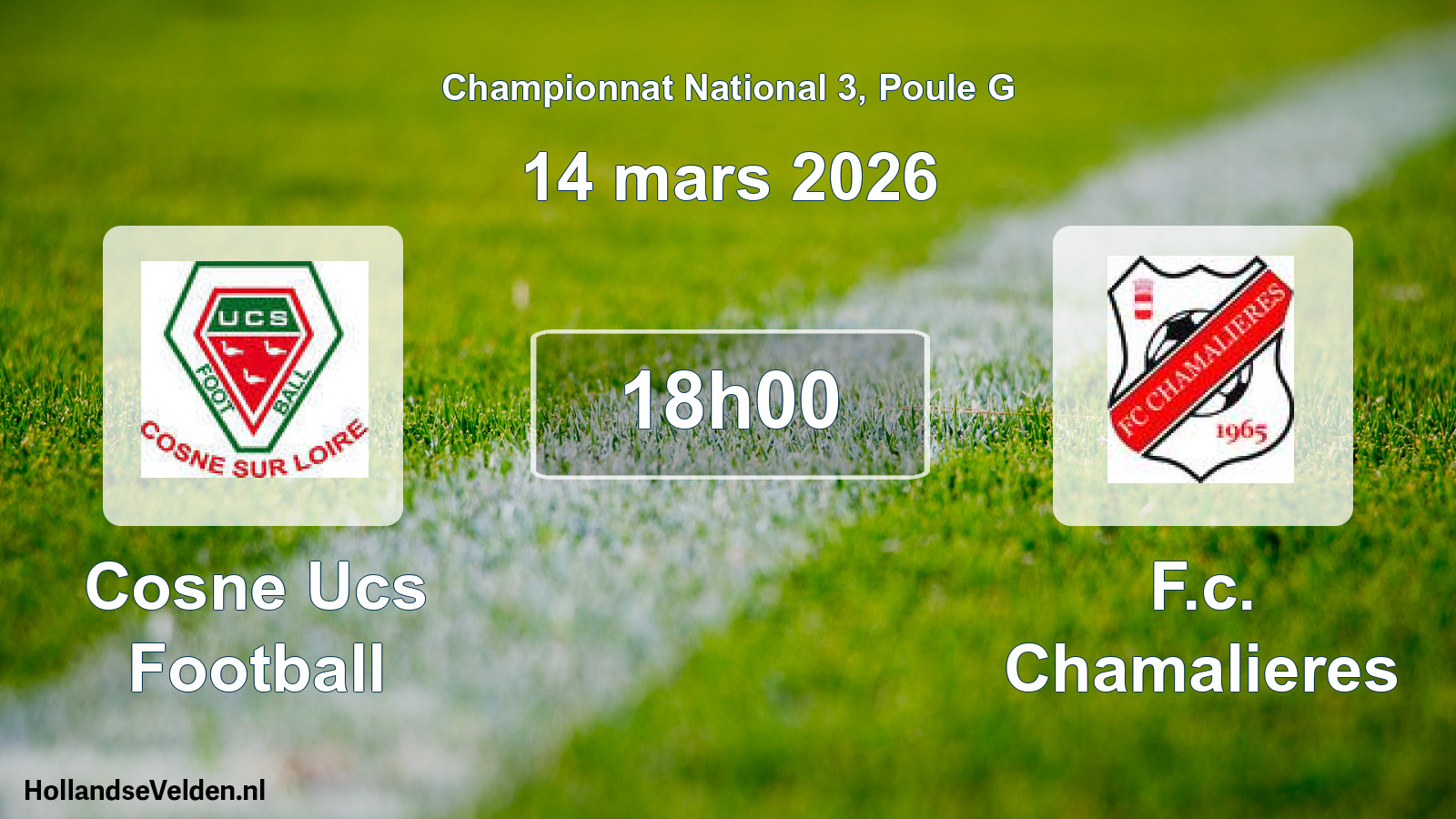 Geplande wedstrijd: Cosne Ucs Football - F.c. Chamalieres (14 mars 2026)