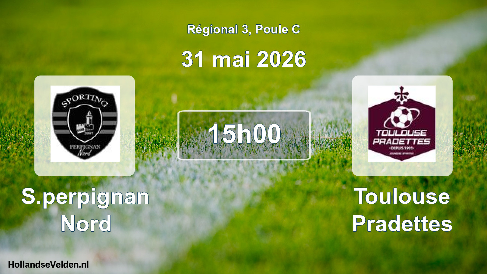 Scheduled Match: S.perpignan Nord - Toulouse Pradettes (31 May 2026)