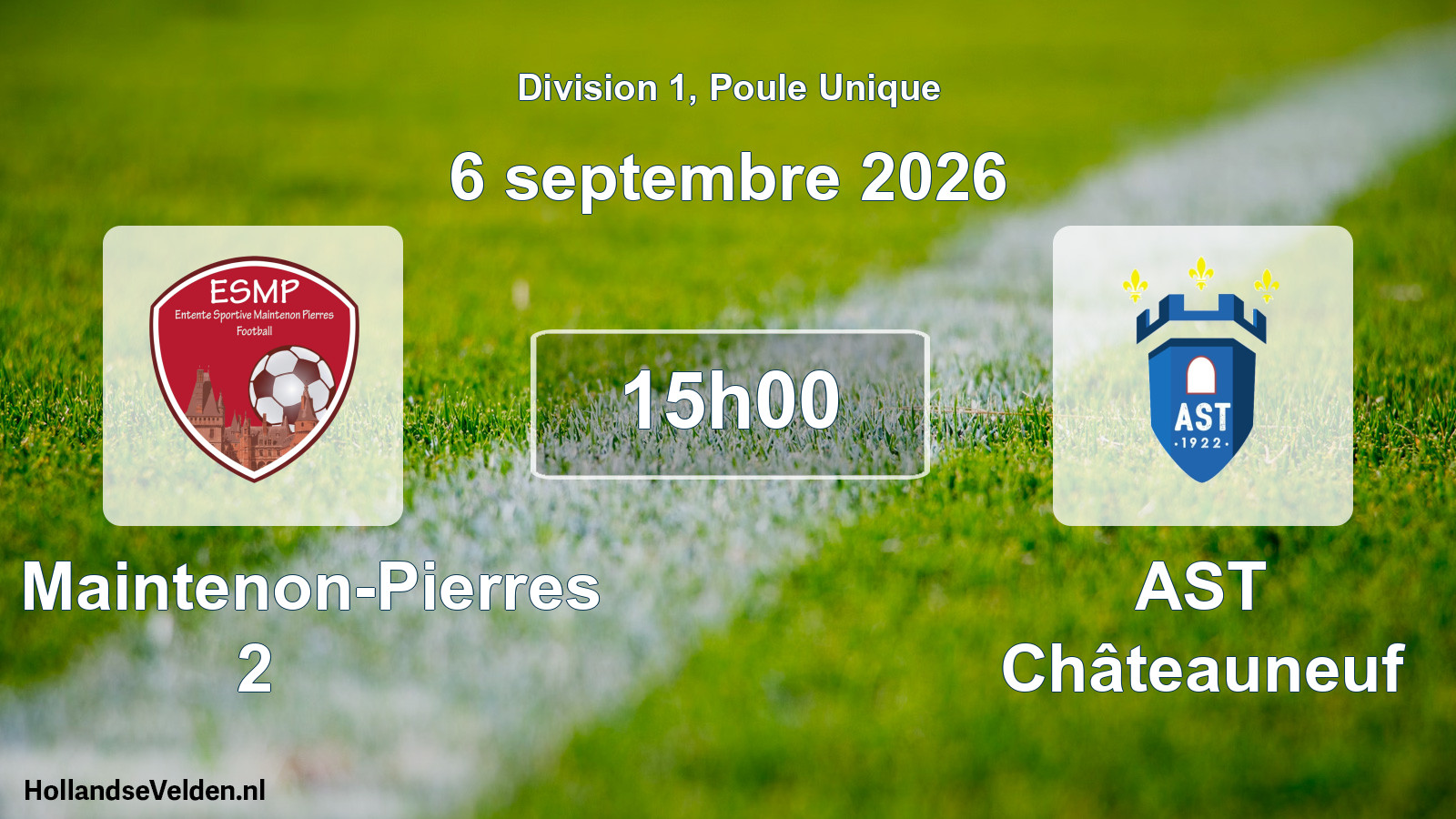 Scheduled Match: ES Maintenon-Pierres 2 - AST Châteauneuf (6 September 2026)