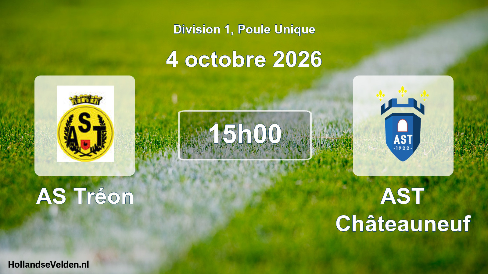 Scheduled Match: AS Tréon - AST Châteauneuf (4 October 2026)