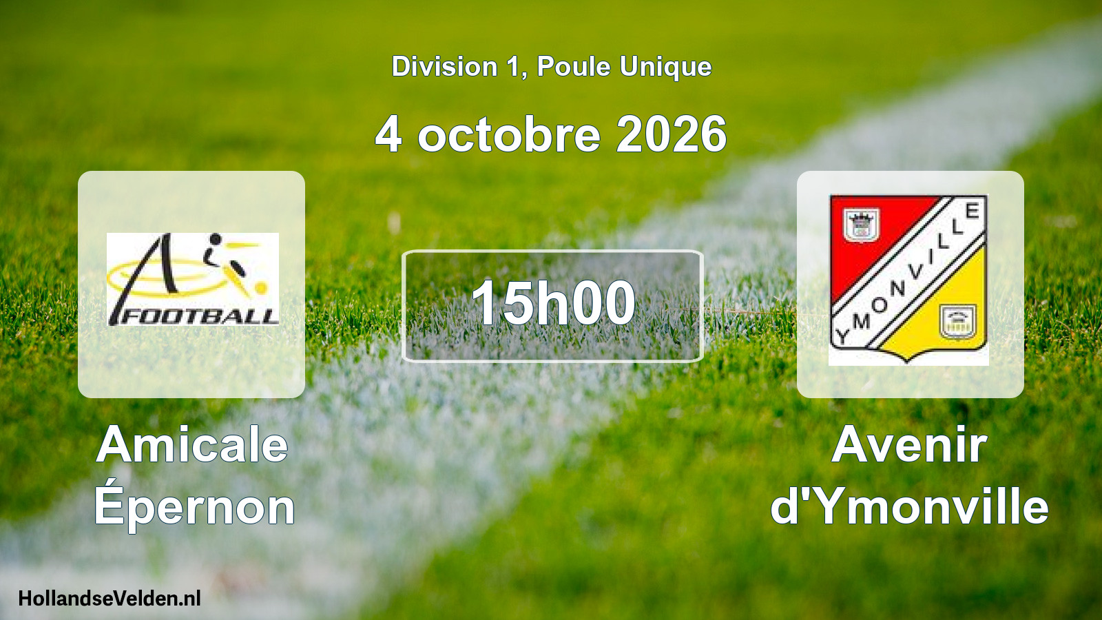 Scheduled Match: Amicale Épernon - Avenir d'Ymonville (4 October 2026)