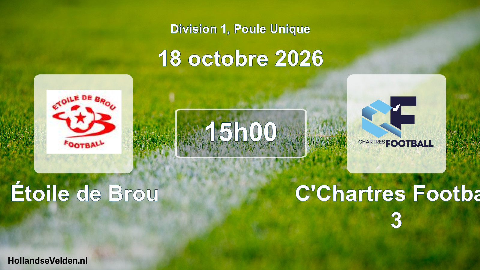 Scheduled Match: Étoile de Brou - C'Chartres Football 3 (18 October 2026)