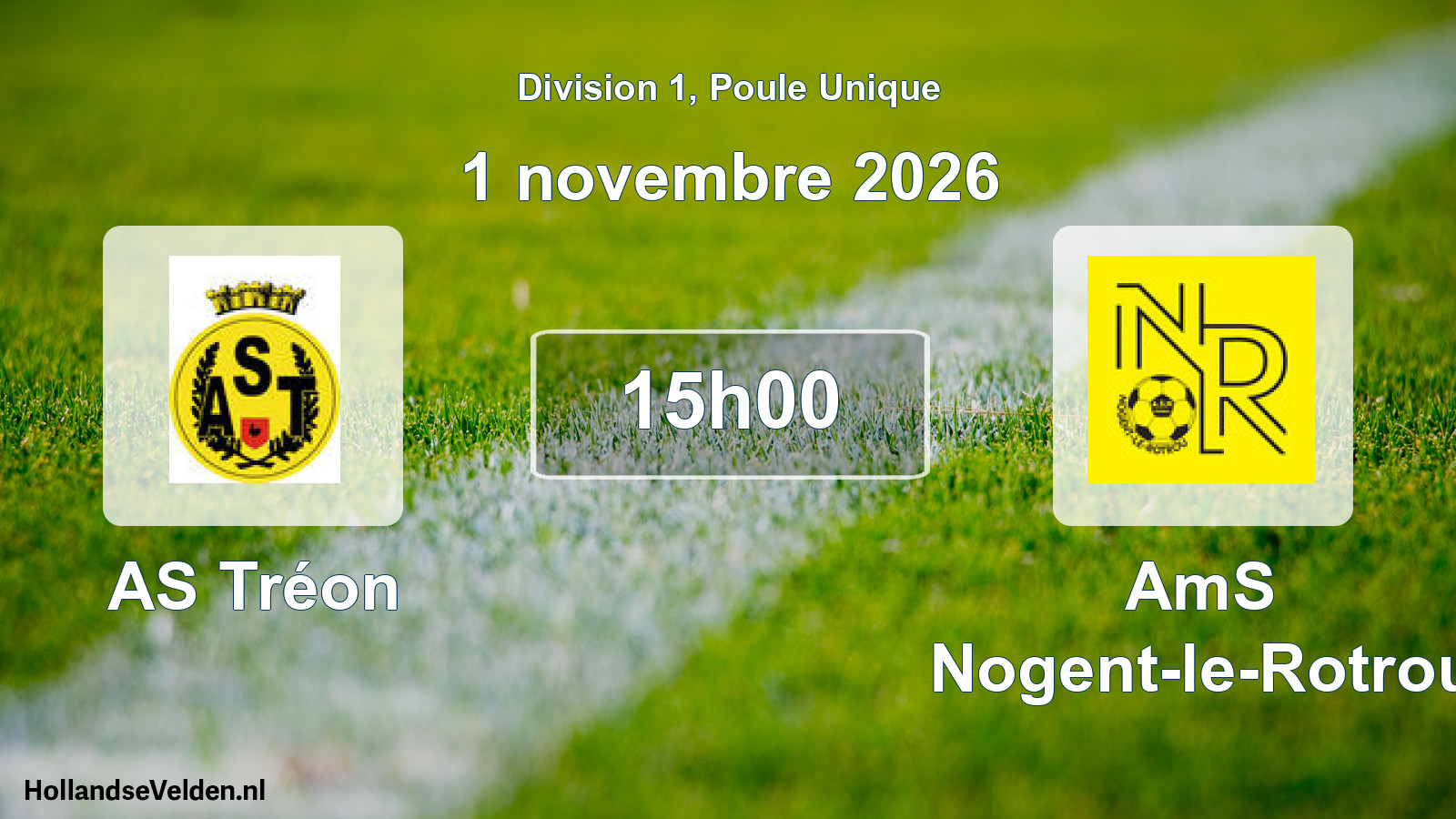 Scheduled Match: AS Tréon - AmS Nogent-le-Rotrou (1 November 2026)