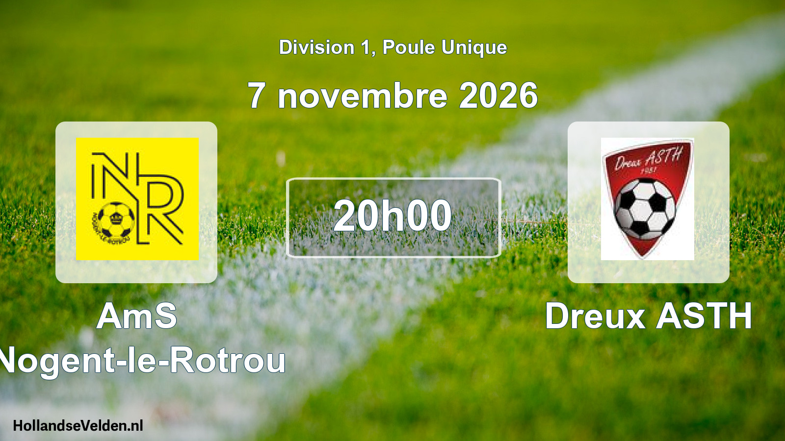 Scheduled Match: AmS Nogent-le-Rotrou - Dreux ASTH (7 November 2026)