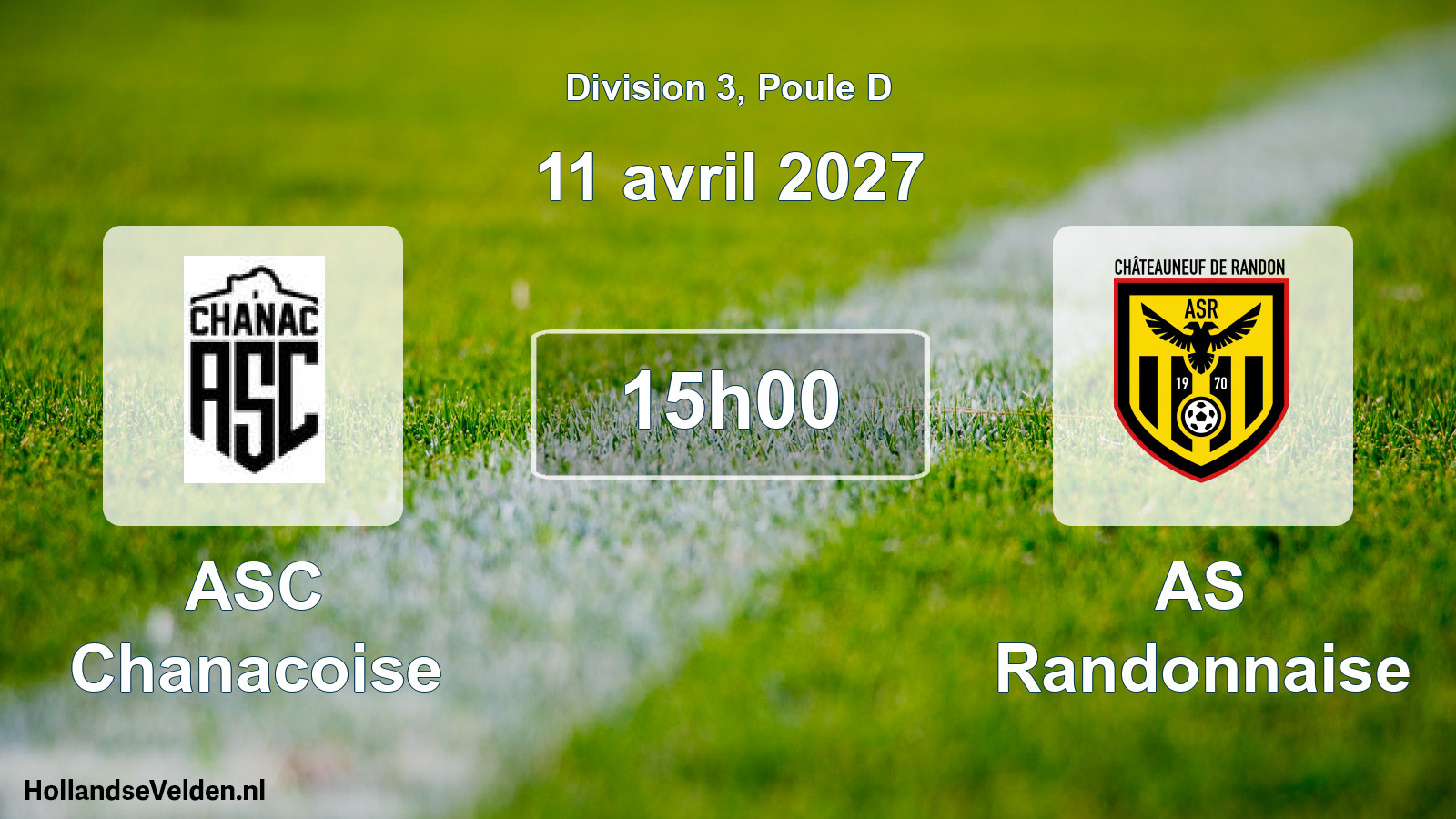 Match programmé: ASC Chanacoise - AS Randonnaise (11 avril 2027)