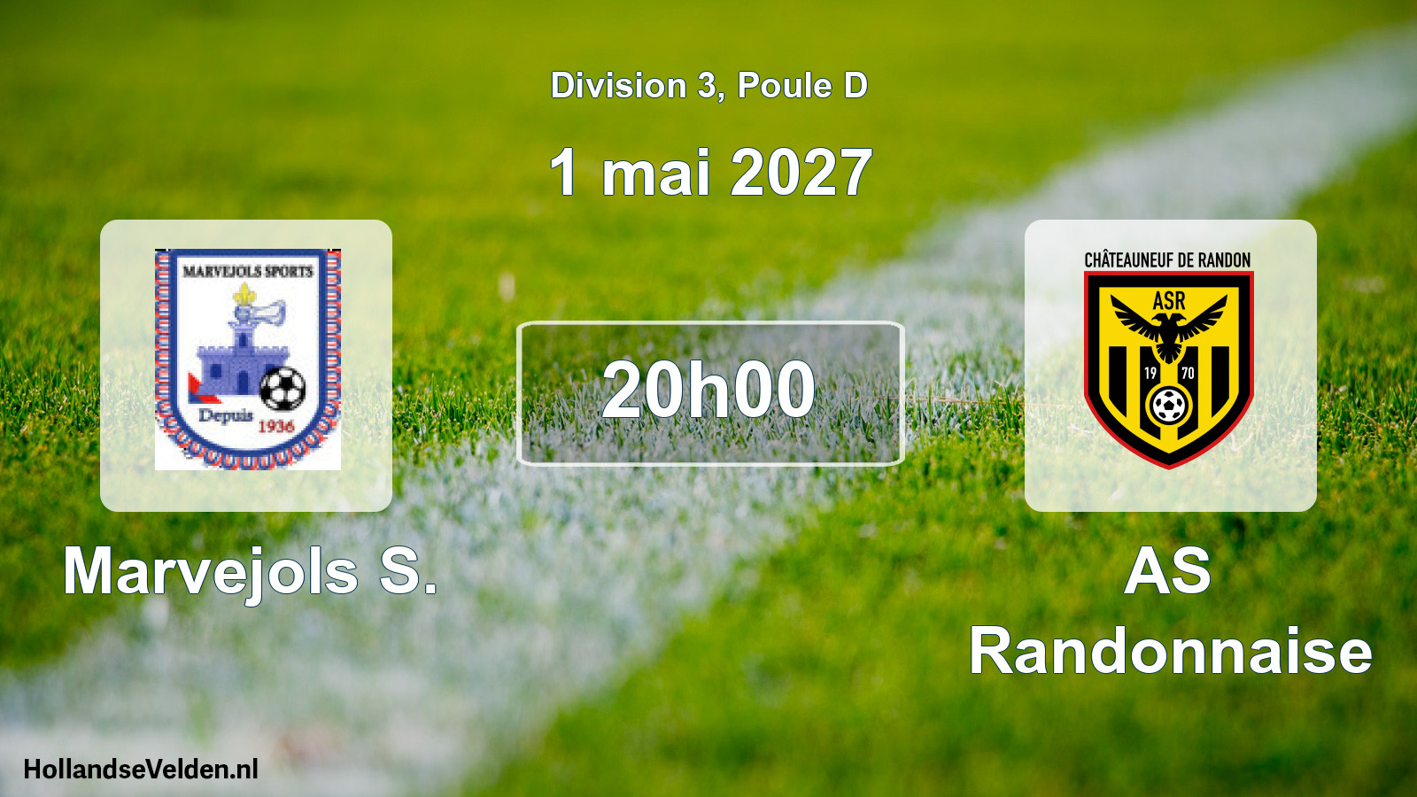 Match programmé: Marvejols S. - AS Randonnaise (1 mai 2027)