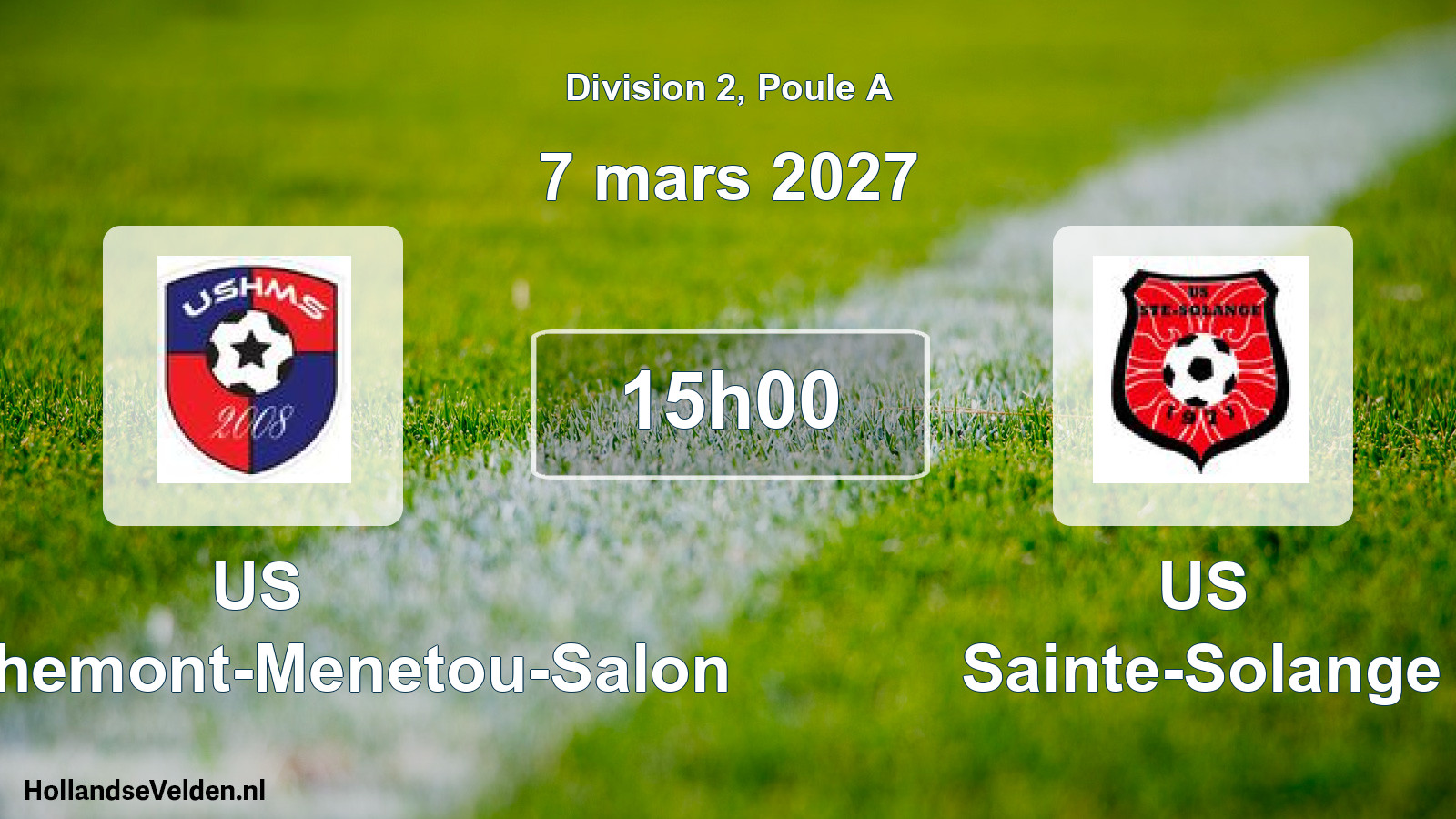 Match programmé: US Henrichemont-Menetou-Salon - US Sainte-Solange (7 mars 2027)