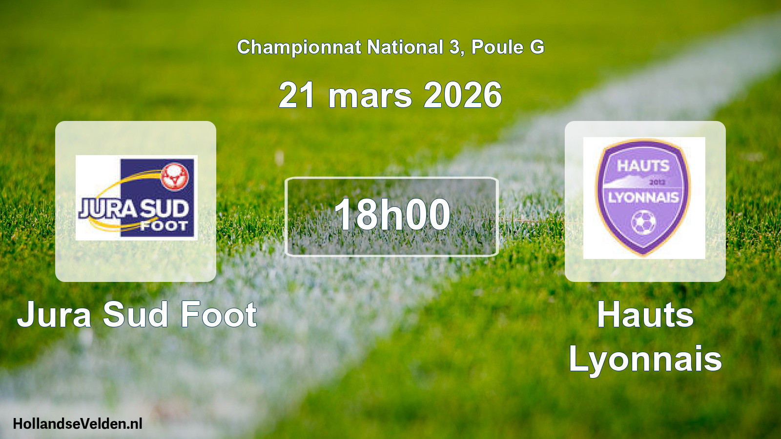 Geplande wedstrijd: Jura Sud Foot - Hauts Lyonnais (21 mars 2026)
