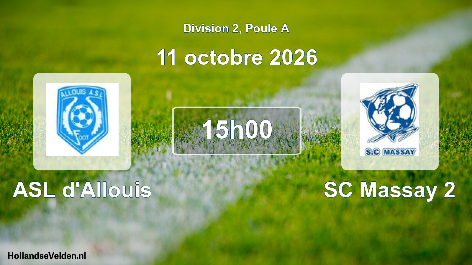 Match programmé: ASL d'Allouis - SC Massay 2 (11 octobre 2026)