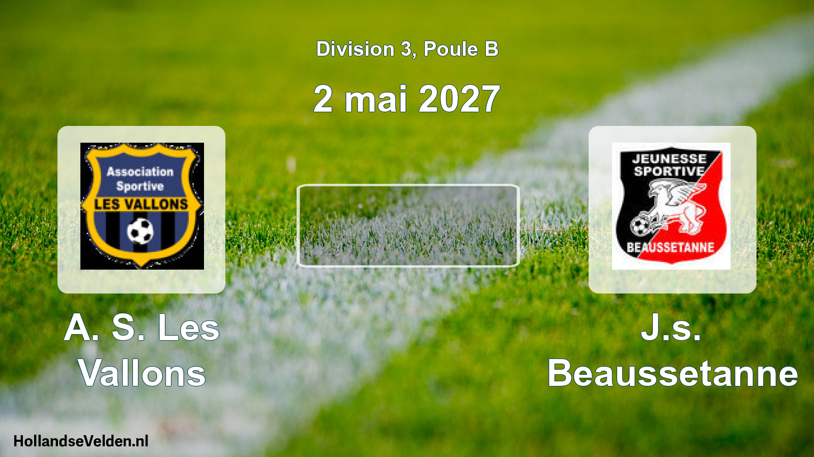 Match programmé: A. S. Les Vallons - J.s. Beaussetanne (2 mai 2027)