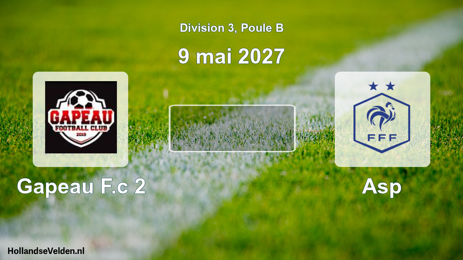 Match programmé: Gapeau F.c 2 - Asp (9 mai 2027)