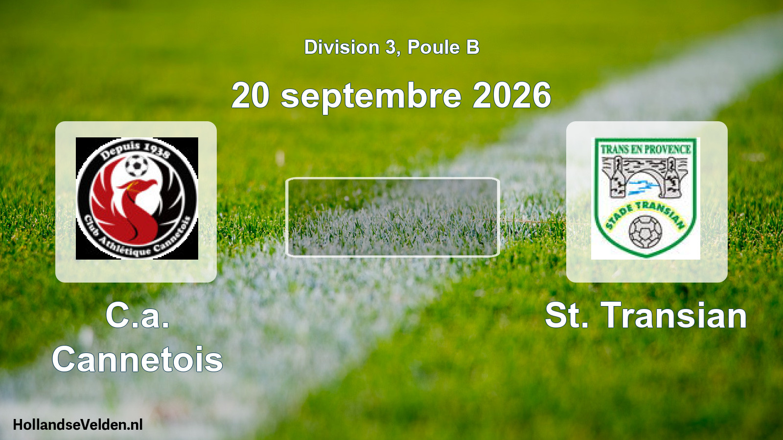 Match programmé: C.a. Cannetois - St. Transian (20 septembre 2026)