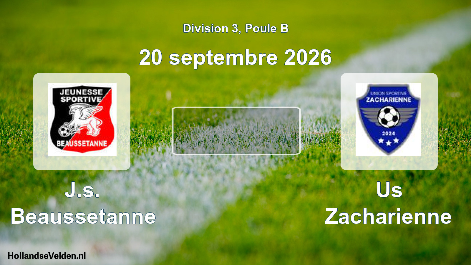 Match programmé: J.s. Beaussetanne - Us Zacharienne (20 septembre 2026)
