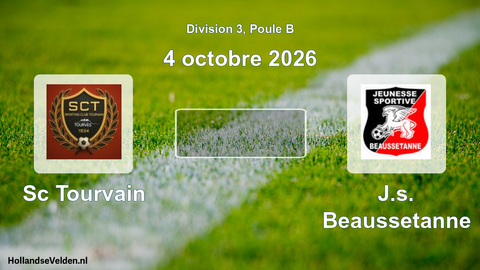 Match programmé: Sc Tourvain - J.s. Beaussetanne (4 octobre 2026)