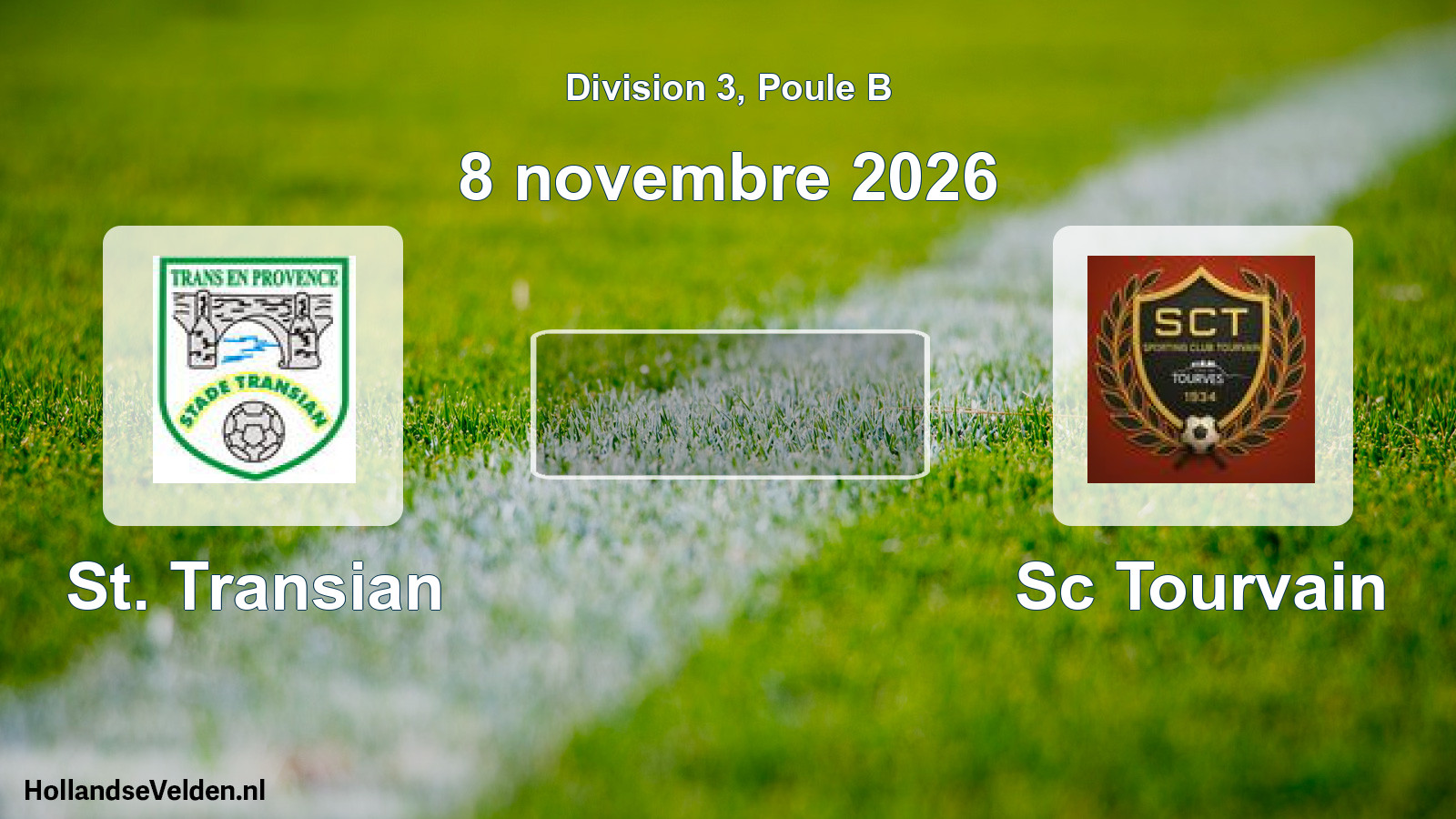 Match programmé: St. Transian - Sc Tourvain (8 novembre 2026)