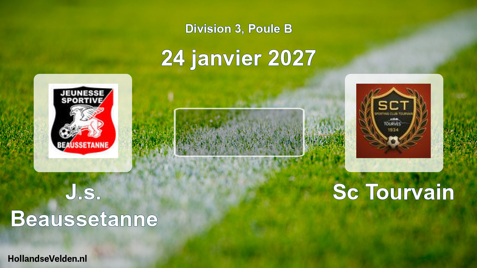 Geplande wedstrijd: J.s. Beaussetanne - Sc Tourvain (24 januari 2027)