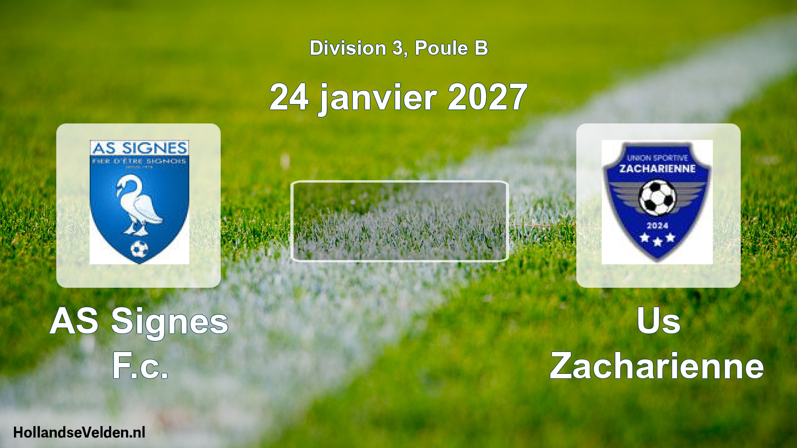 Match programmé: AS Signes F.c. - Us Zacharienne (24 janvier 2027)