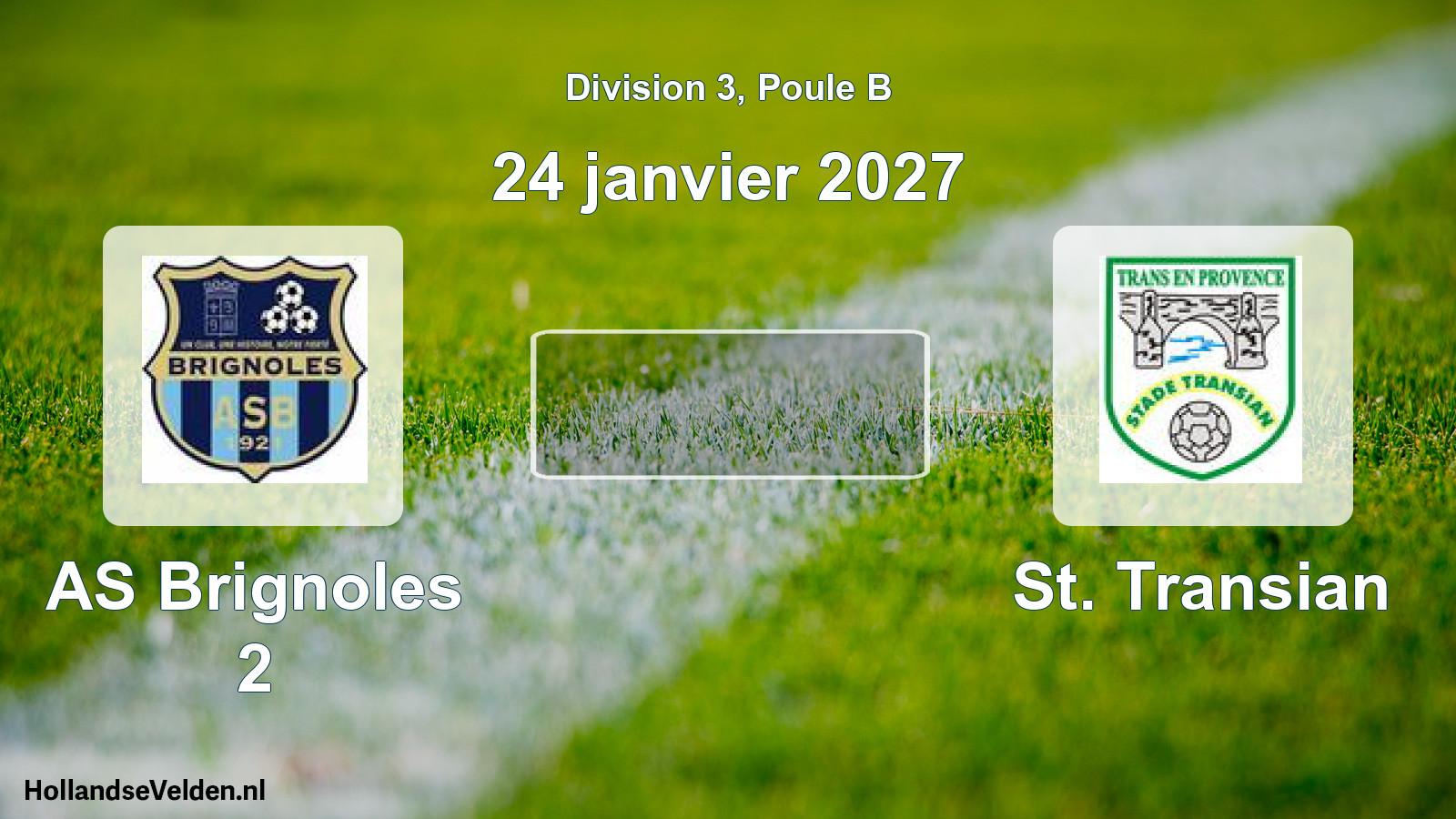 Match programmé: AS Brignoles 2 - St. Transian (24 janvier 2027)