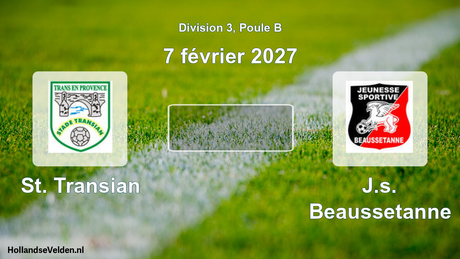 Match programmé: St. Transian - J.s. Beaussetanne (7 février 2027)