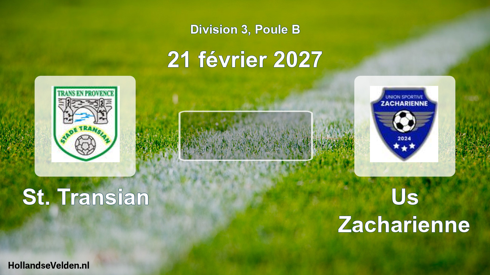 Match programmé: St. Transian - Us Zacharienne (21 février 2027)