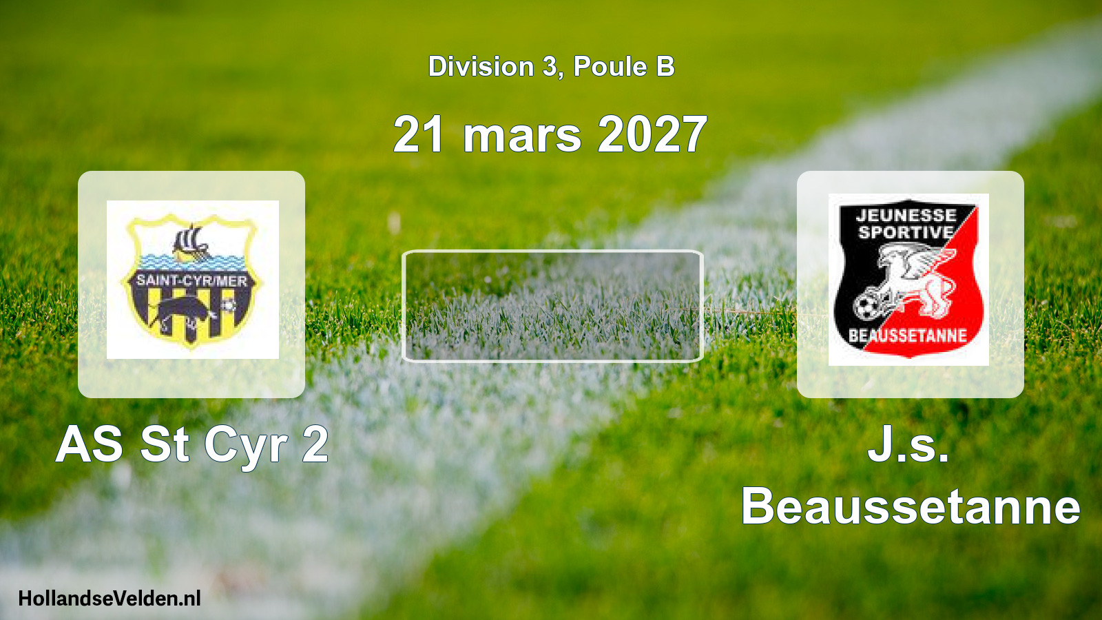 Geplande wedstrijd: AS St Cyr 2 - J.s. Beaussetanne (21 maart 2027)