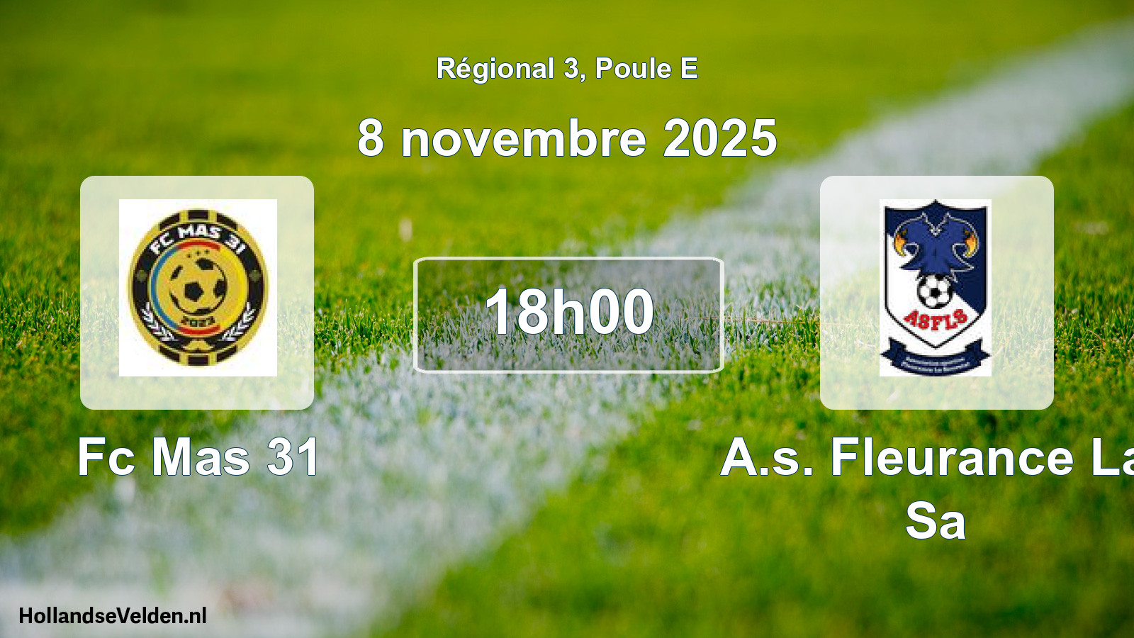 Scheduled Match: Fc Mas 31 - A.s. Fleurance La Sa (8 November 2025)