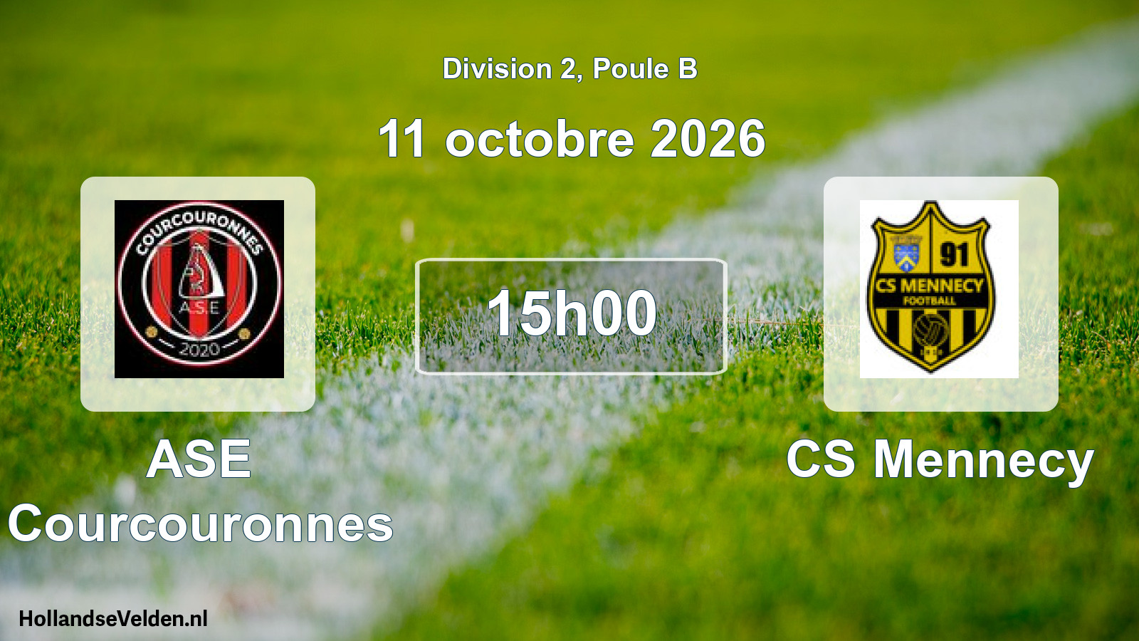 Scheduled Match: ASE Courcouronnes - CS Mennecy (11 October 2026)