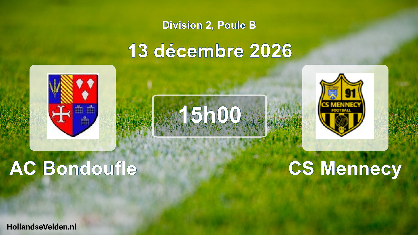 Scheduled Match: AC Bondoufle - CS Mennecy (13 December 2026)