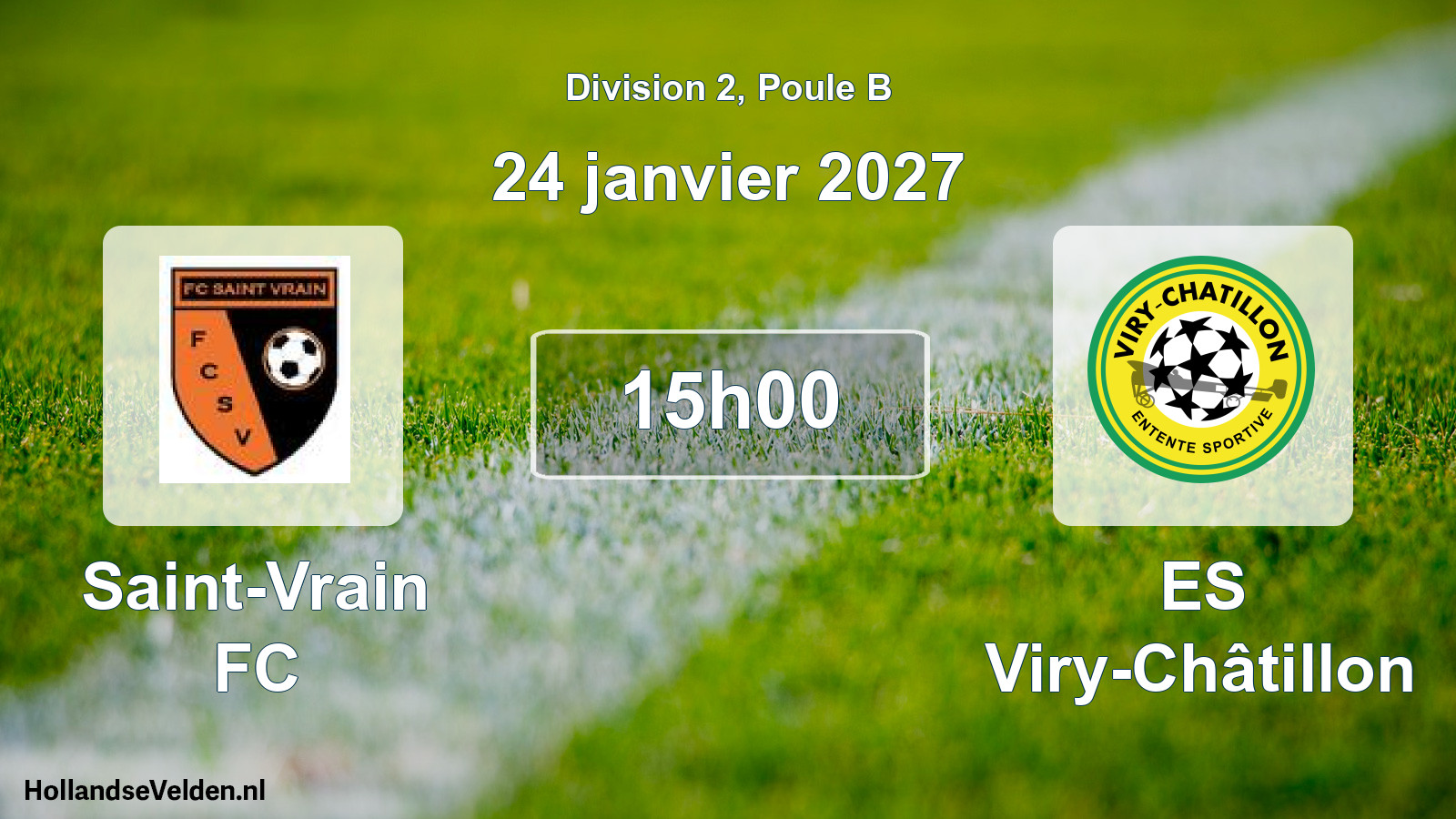Scheduled Match: Saint-Vrain FC - ES Viry-Châtillon (24 January 2027)
