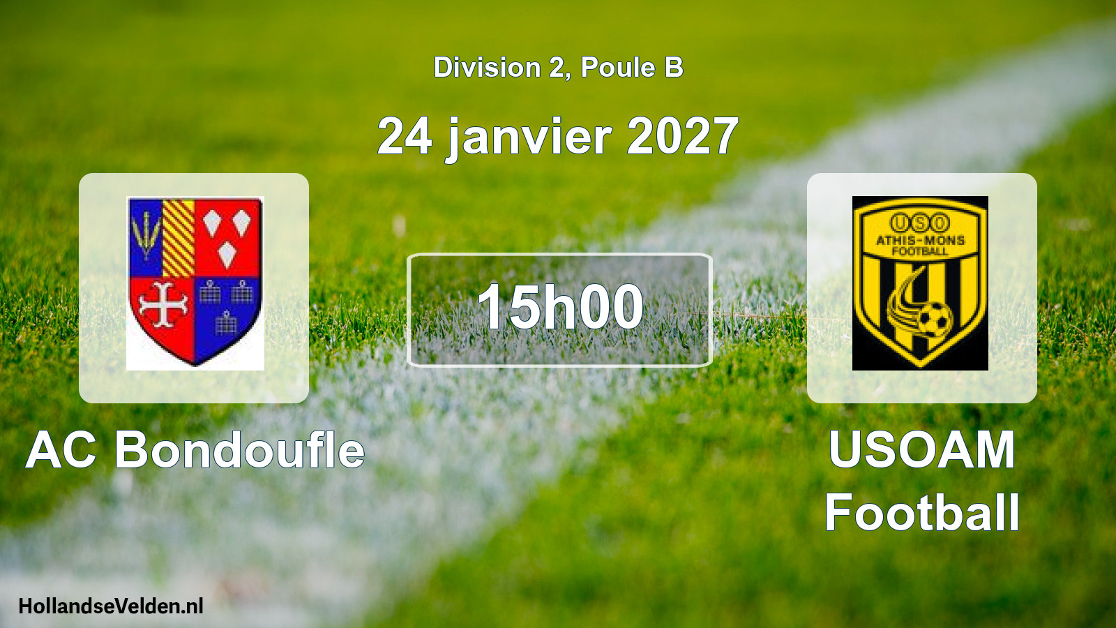 Scheduled Match: AC Bondoufle - USOAM Football (24 January 2027)