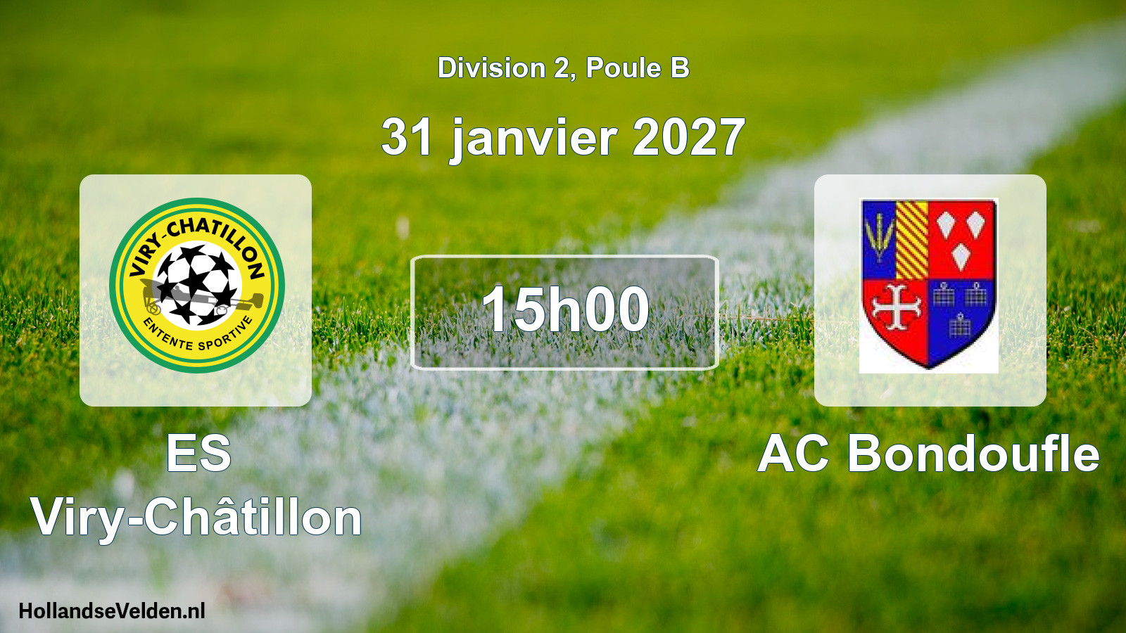Scheduled Match: ES Viry-Châtillon - AC Bondoufle (31 January 2027)