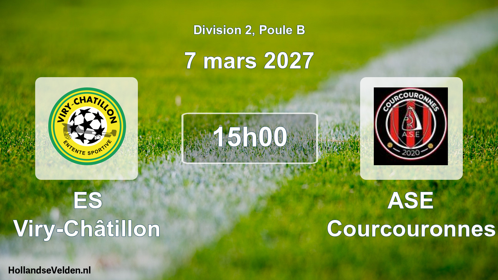 Scheduled Match: ES Viry-Châtillon - ASE Courcouronnes (7 March 2027)