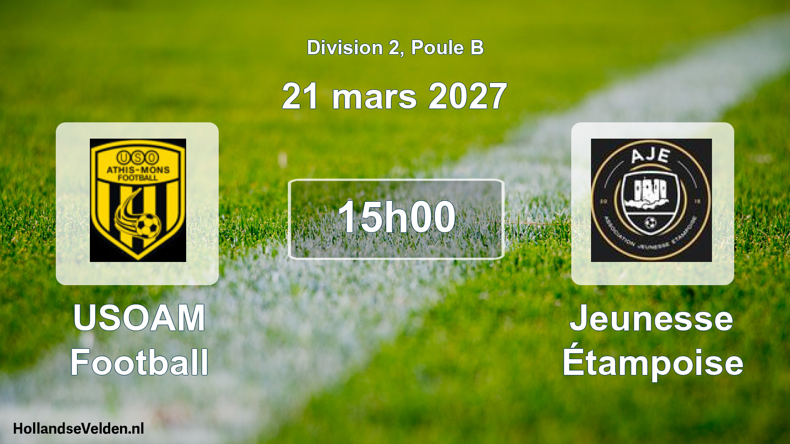 Scheduled Match: USOAM Football - Jeunesse Étampoise (21 March 2027)