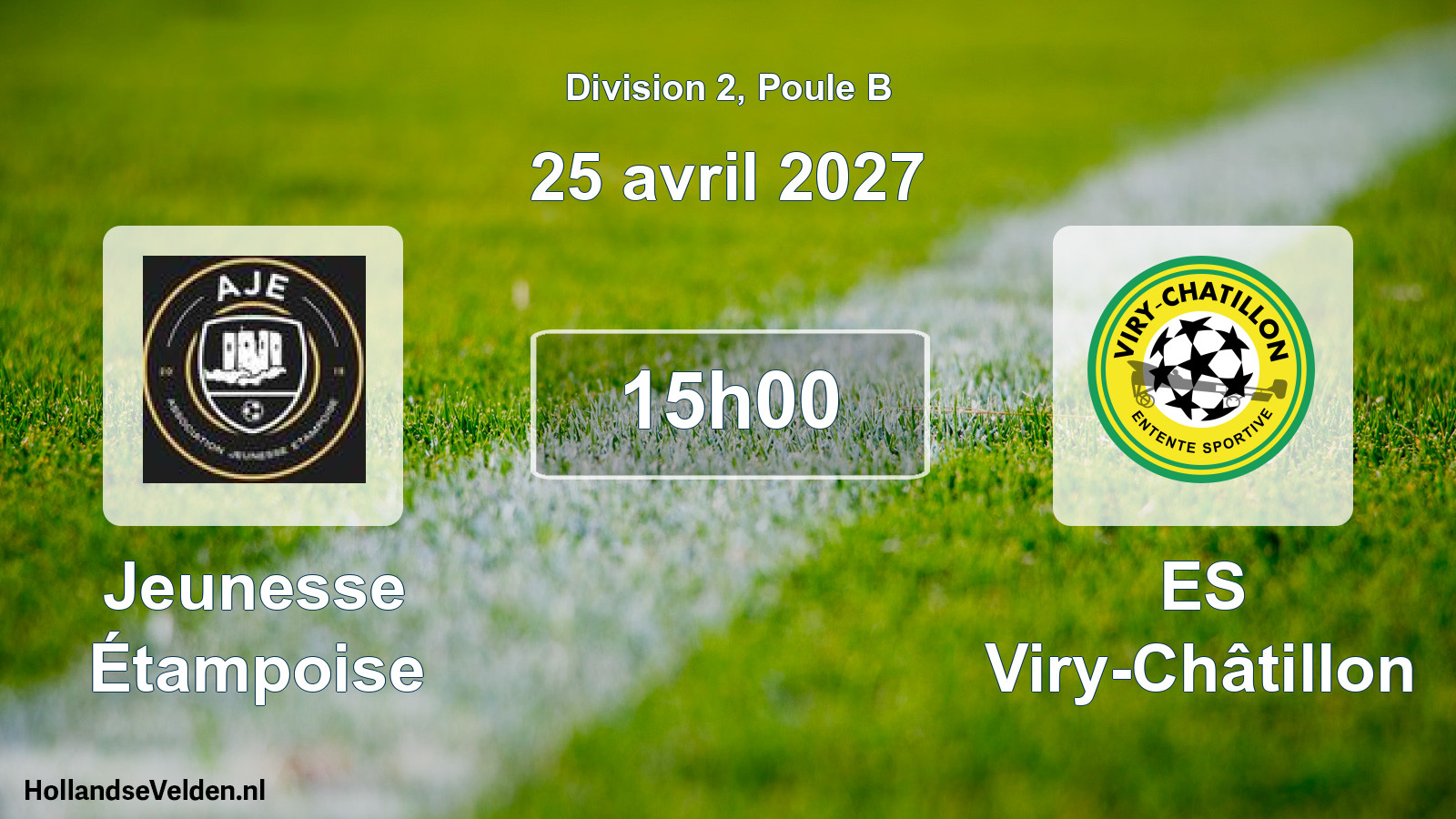 Scheduled Match: Jeunesse Étampoise - ES Viry-Châtillon (25 April 2027)