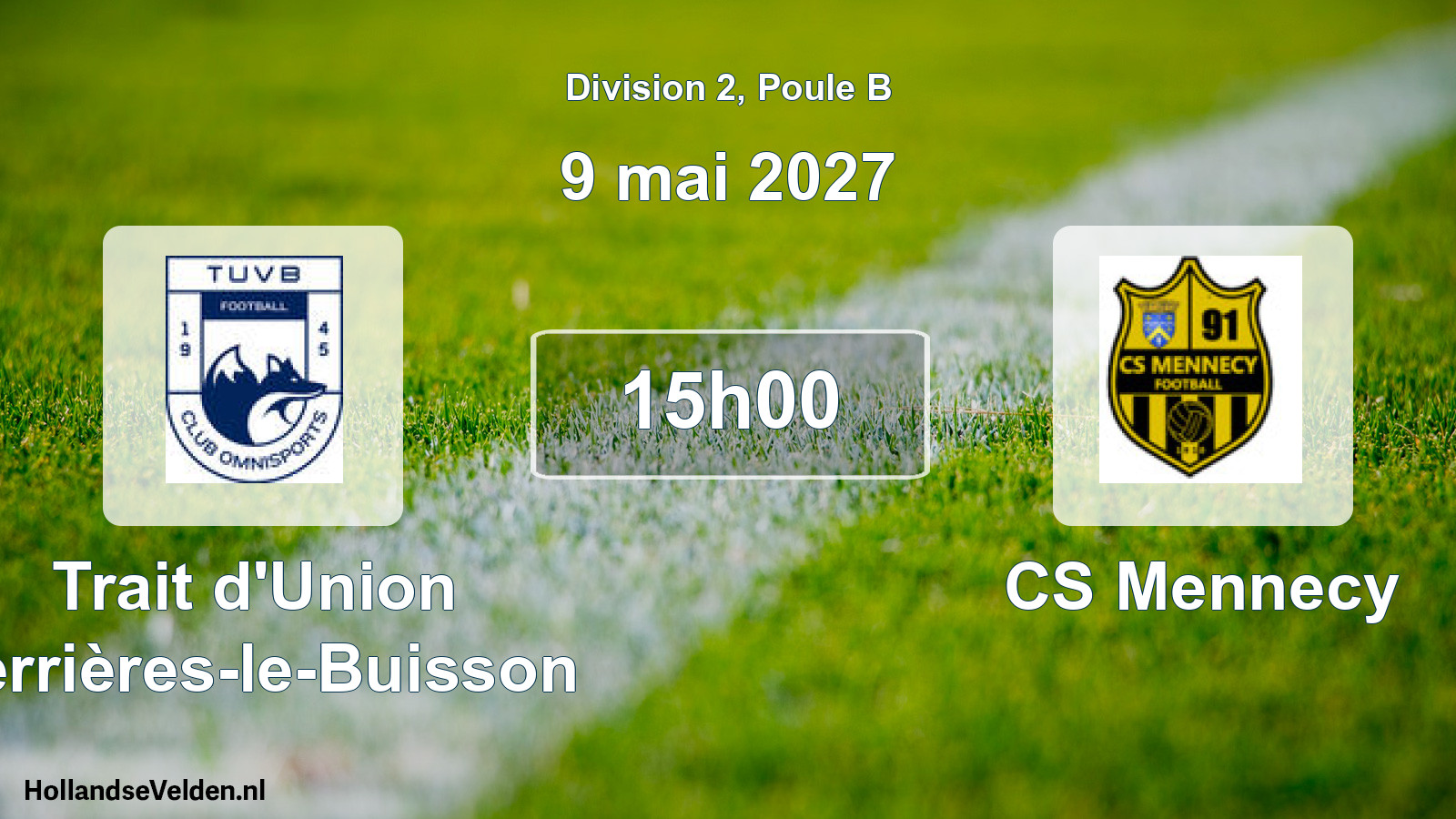 Scheduled Match: Trait d'Union Verrières-le-Buisson - CS Mennecy (9 May 2027)