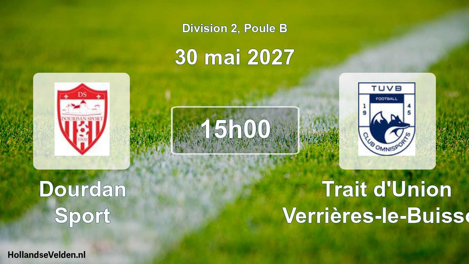 Scheduled Match: Dourdan Sport - Trait d'Union Verrières-le-Buisson (30 May 2027)