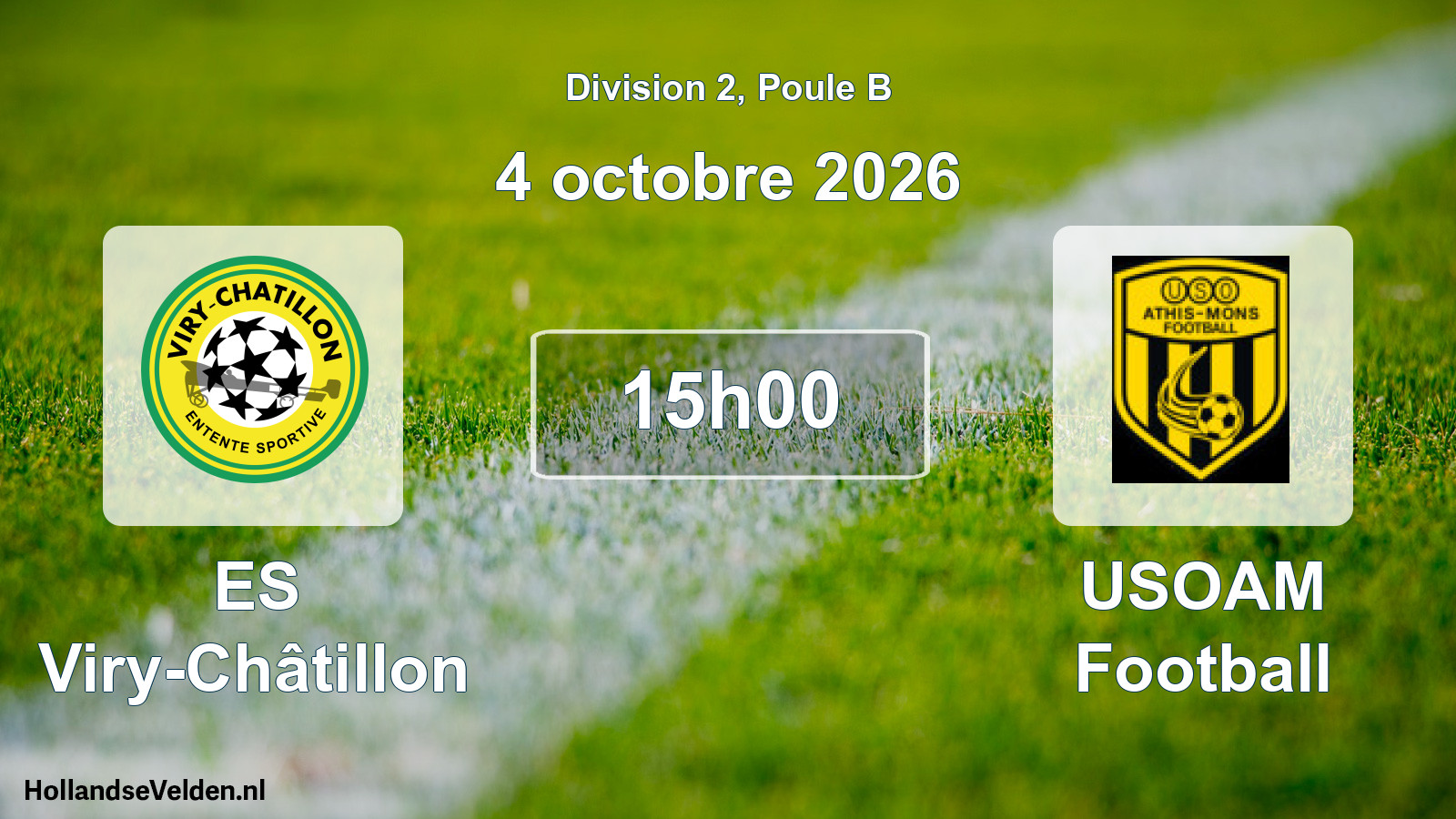 Scheduled Match: ES Viry-Châtillon - USOAM Football (4 October 2026)