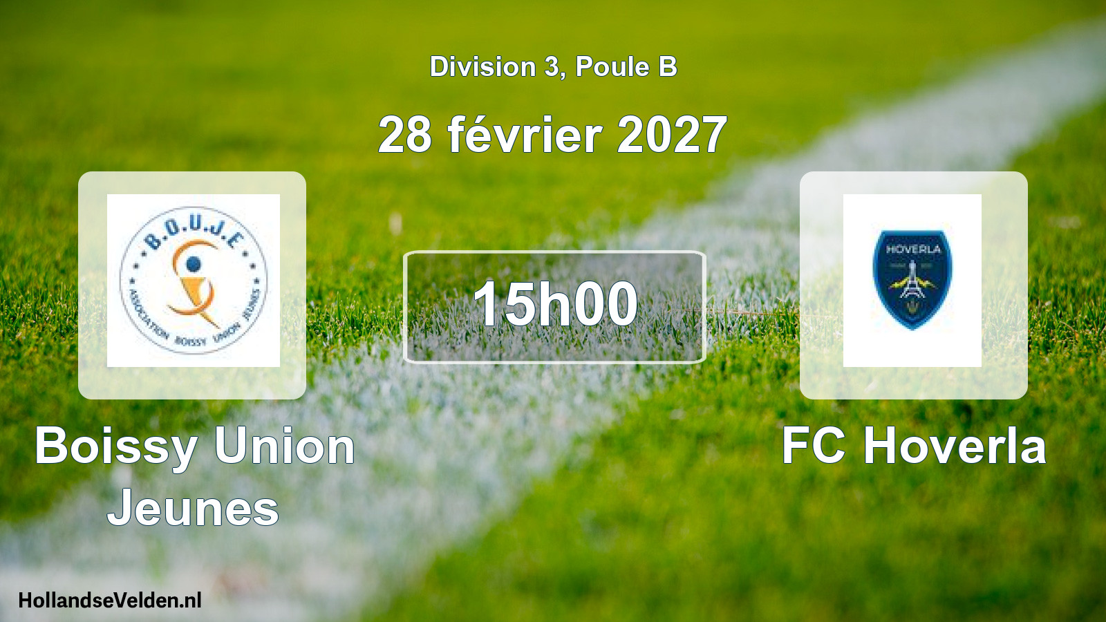 Scheduled Match: Boissy Union Jeunes - FC Hoverla (28 February 2027)