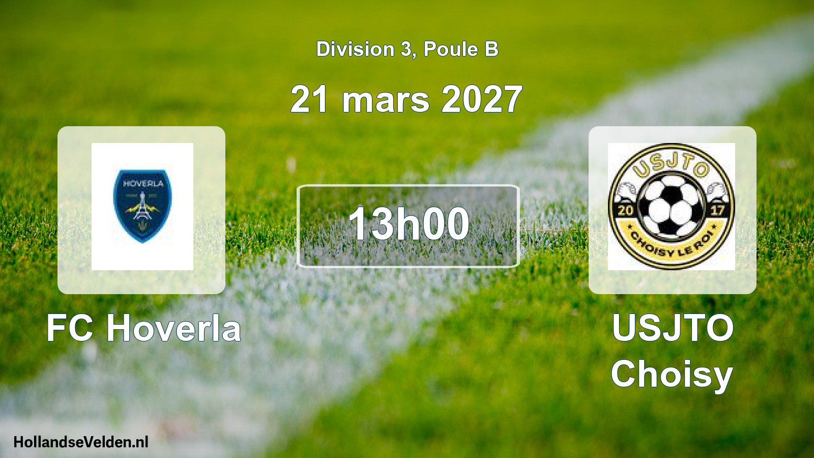 Scheduled Match: FC Hoverla - USJTO Choisy (21 March 2027)