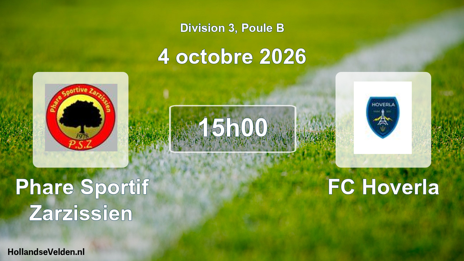 Scheduled Match: Phare Sportif Zarzissien - FC Hoverla (4 October 2026)
