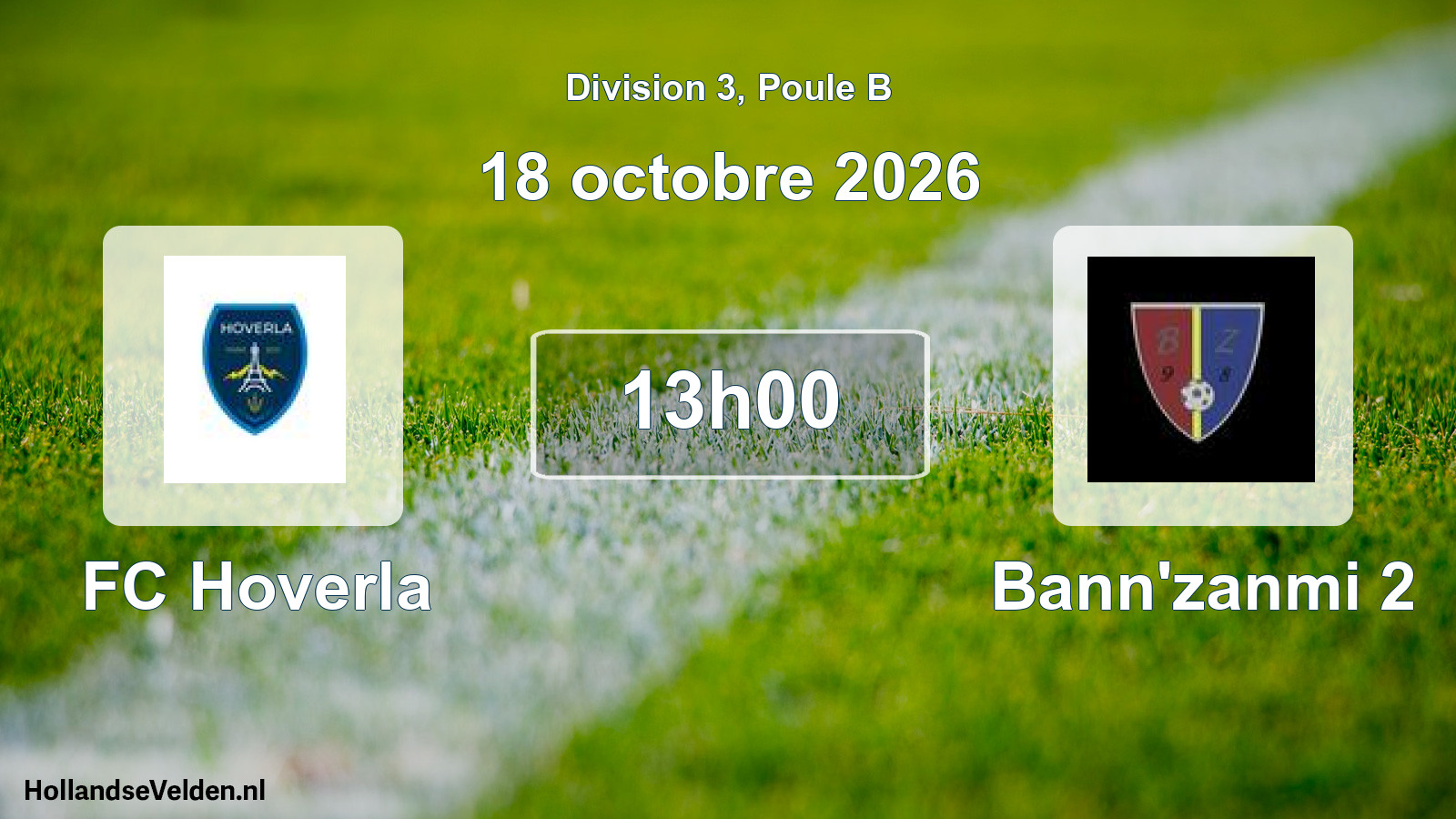 Scheduled Match: FC Hoverla - Bann'zanmi 2 (18 October 2026)
