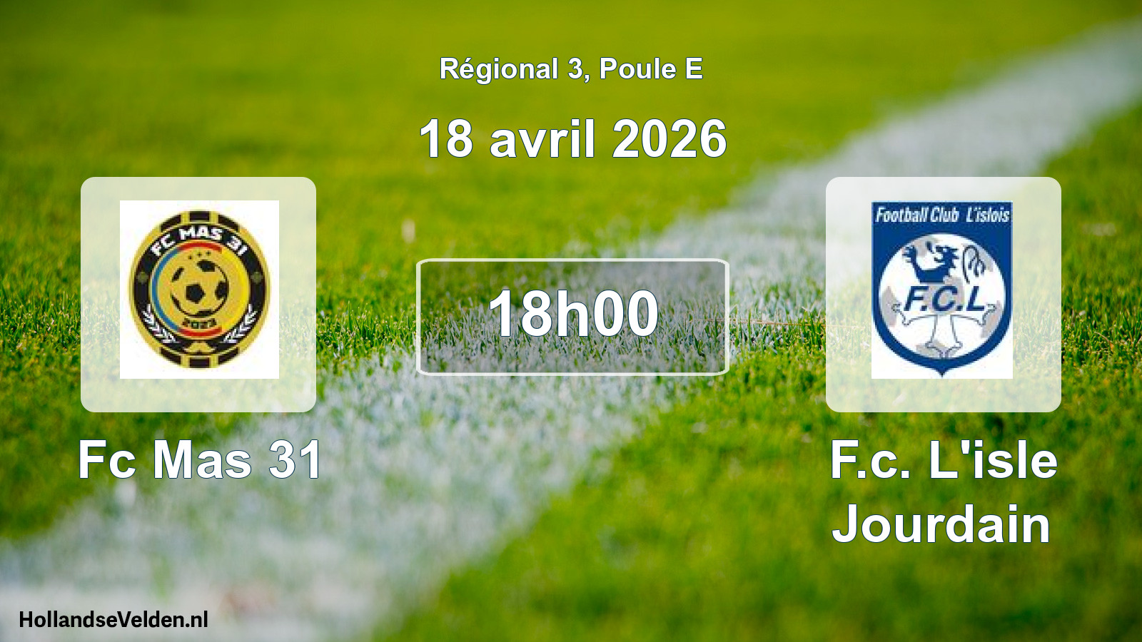 Scheduled Match: Fc Mas 31 - F.c. L'isle Jourdain (18 April 2026)