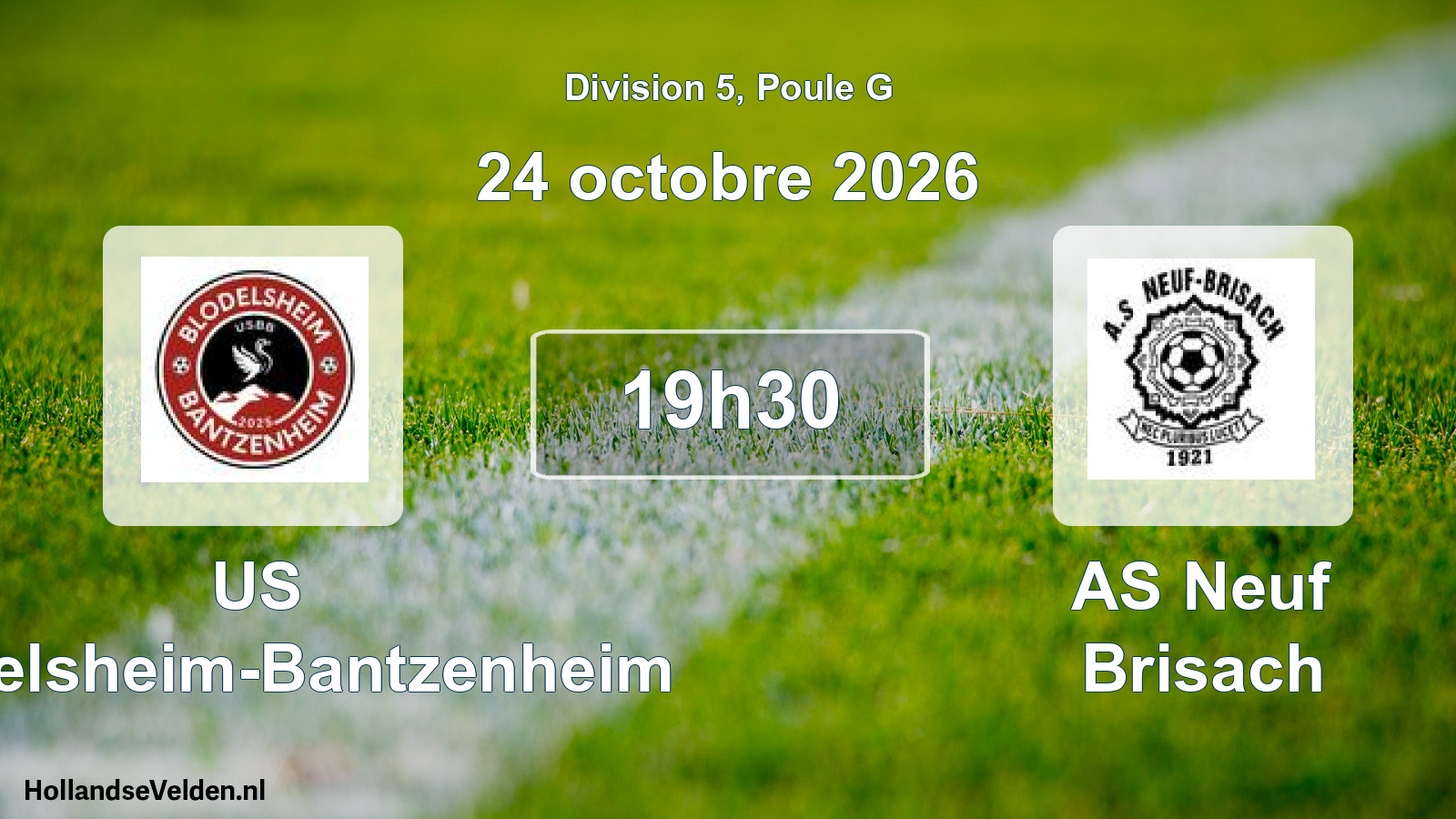 Scheduled Match: US Blodelsheim-Bantzenheim - AS Neuf Brisach (24 October 2026)
