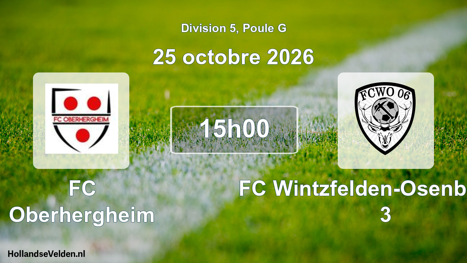 Scheduled Match: FC Oberhergheim - FC Wintzfelden-Osenbach 06 3 (25 October 2026)