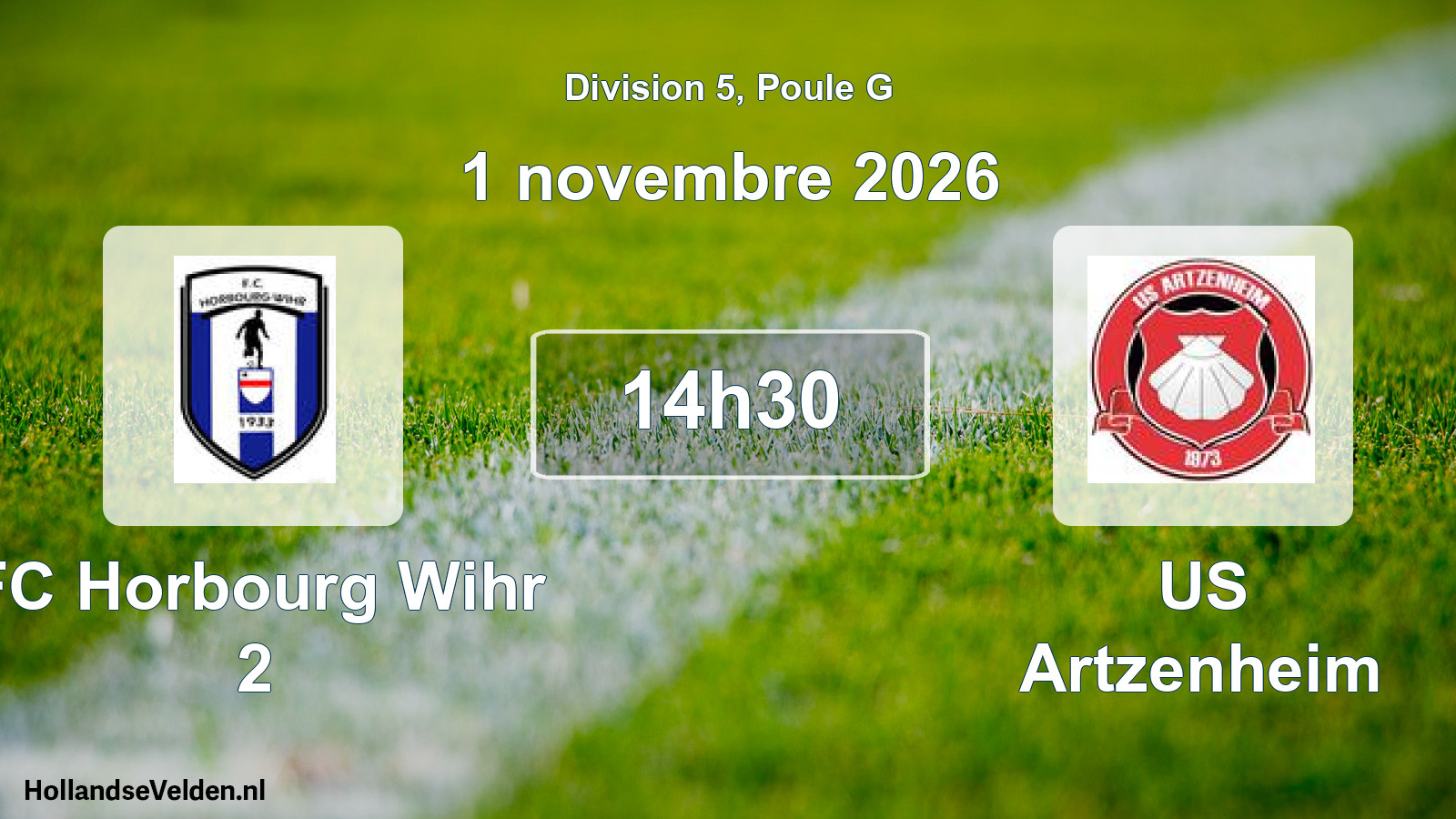 Scheduled Match: FC Horbourg Wihr 2 - US Artzenheim (1 November 2026)