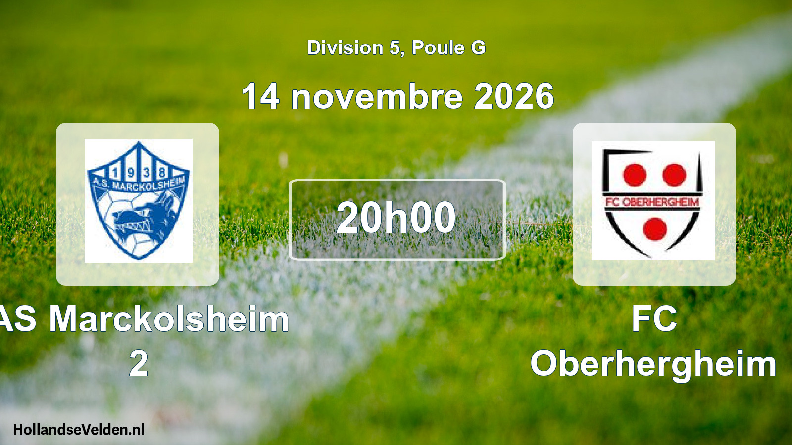 Scheduled Match: AS Marckolsheim 2 - FC Oberhergheim (14 November 2026)